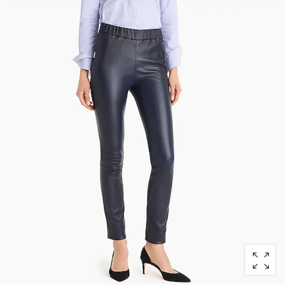 J.Crew Collection leather leggings